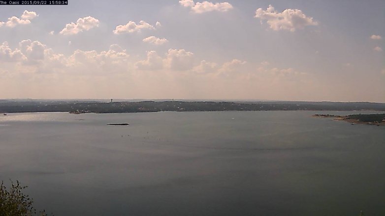 Lake Travis webcam, September 22, 2015 3:05 PM CT