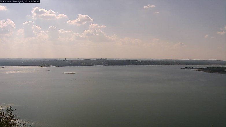 Lake Travis webcam, September 22, 2015 3:15 PM CT