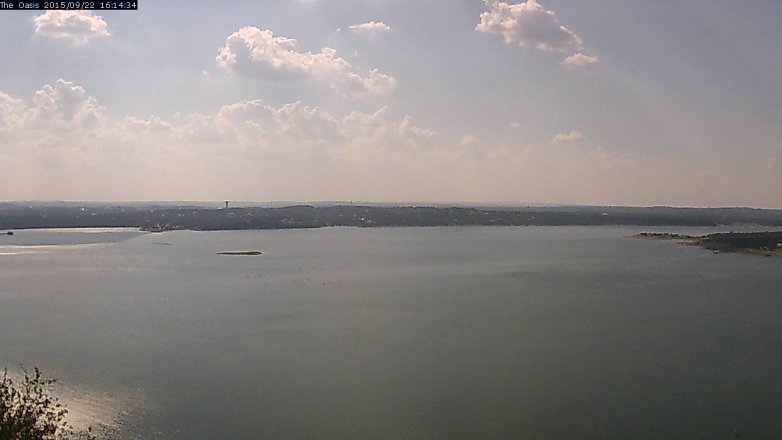 Lake Travis webcam, September 22, 2015 3:20 PM CT