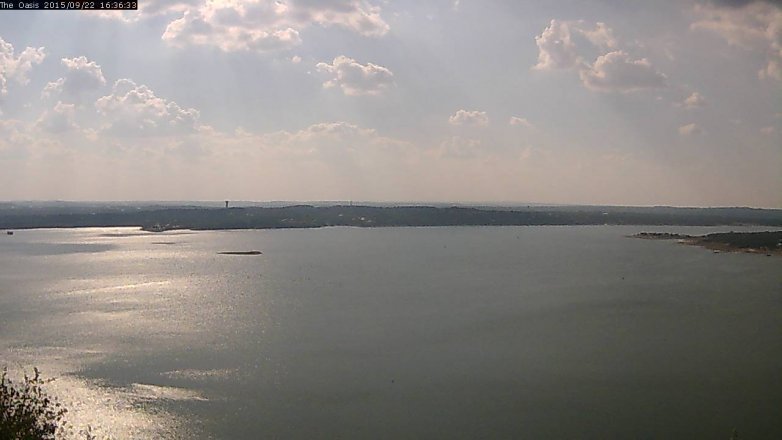 Lake Travis webcam, September 22, 2015 3:40 PM CT
