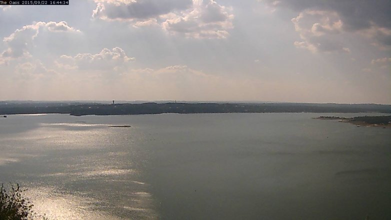 Lake Travis webcam, September 22, 2015 3:50 PM CT