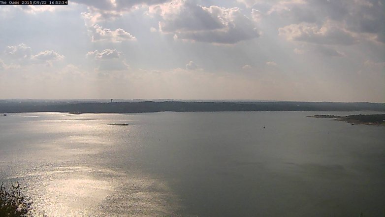 Lake Travis webcam, September 22, 2015 4:00 PM CT