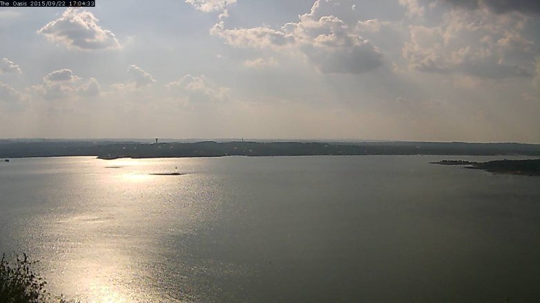 Lake Travis webcam, September 22, 2015 4:10 PM CT