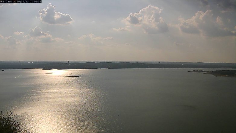 Lake Travis webcam, September 22, 2015 4:15 PM CT