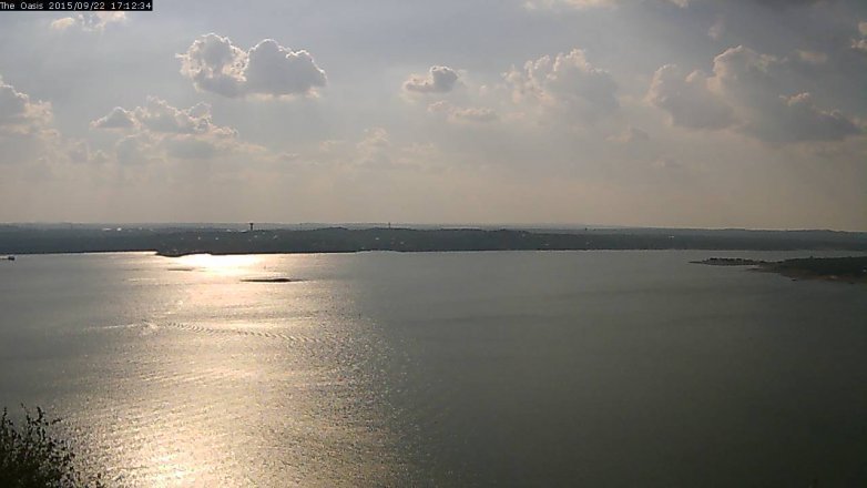 Lake Travis webcam, September 22, 2015 4:20 PM CT