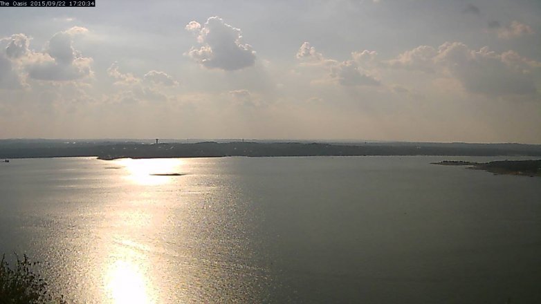 Lake Travis webcam, September 22, 2015 4:25 PM CT