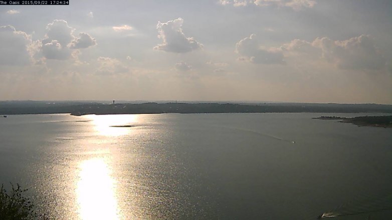 Lake Travis webcam, September 22, 2015 4:30 PM CT