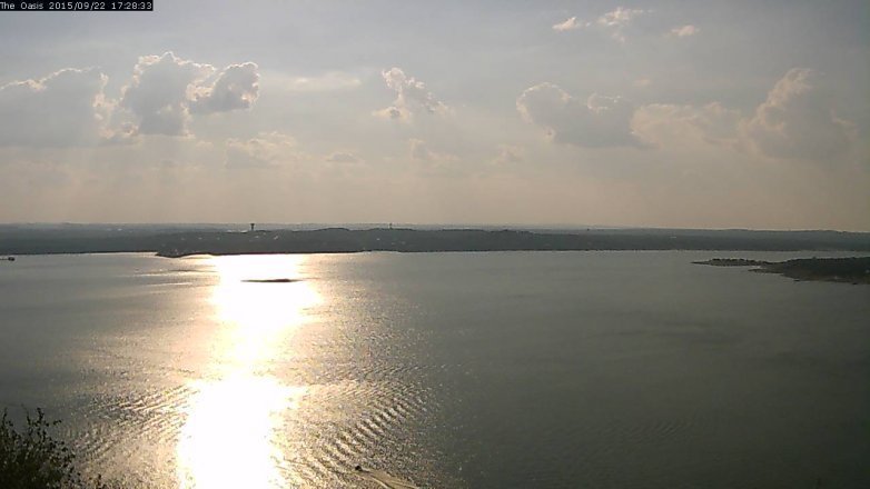 Lake Travis webcam, September 22, 2015 4:35 PM CT