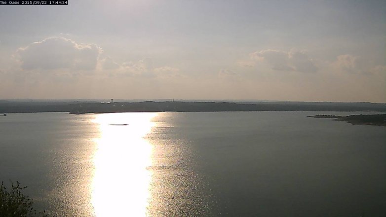 Lake Travis webcam, September 22, 2015 4:50 PM CT