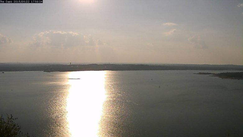 Lake Travis webcam, September 22, 2015 5:05 PM CT
