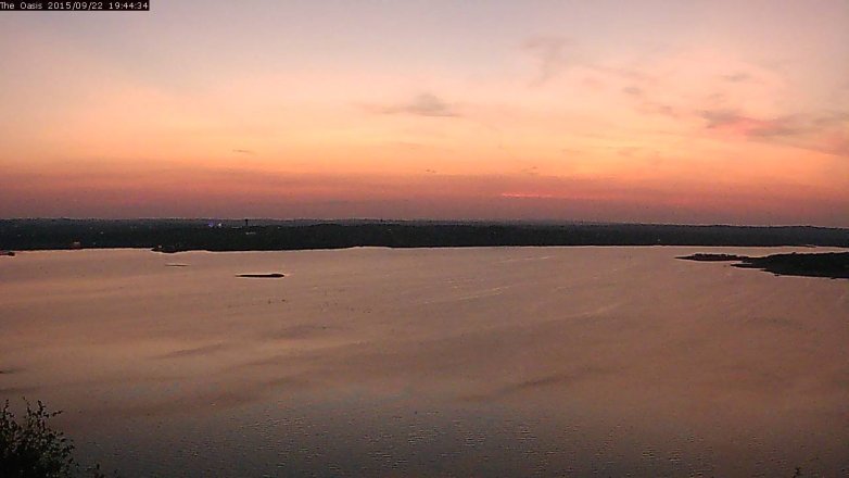 Lake Travis webcam, September 22, 2015 6:50 PM CT