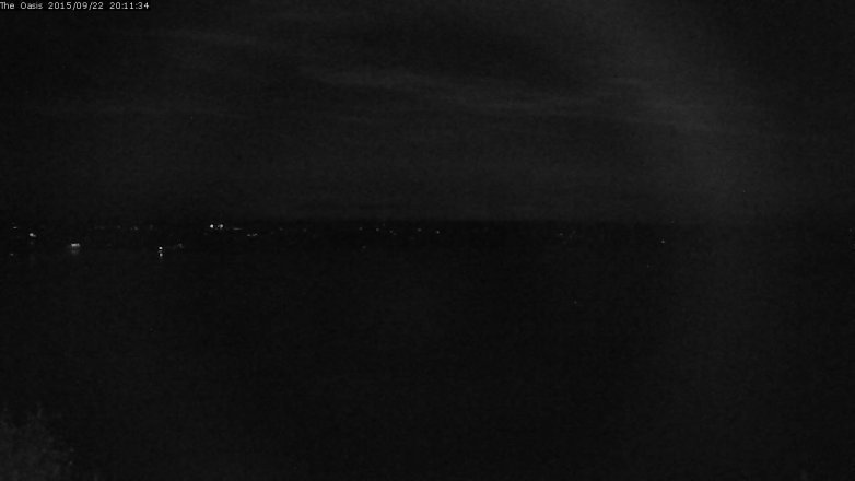 Lake Travis webcam, September 22, 2015 7:20 PM CT
