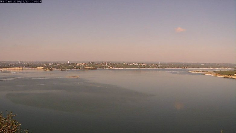 Lake Travis webcam, September 23, 2015 9:10 AM CT