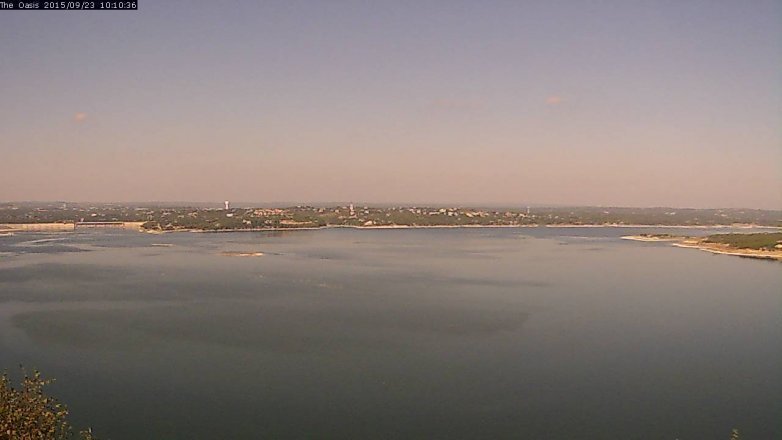 Lake Travis webcam, September 23, 2015 9:15 AM CT