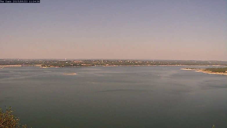 Lake Travis webcam, September 23, 2015 10:10 AM CT