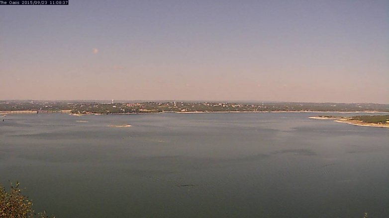 Lake Travis webcam, September 23, 2015 10:15 AM CT