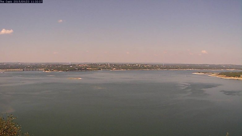 Lake Travis webcam, September 23, 2015 10:40 AM CT