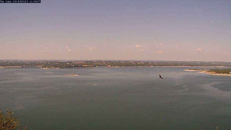 Lake Travis webcam, September 23, 2015 10:45 AM CT