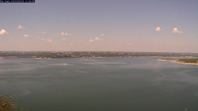 Lake Travis webcam, September 23, 2015 10:50 AM CT