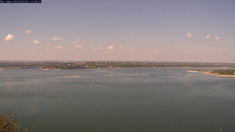 Lake Travis webcam, September 23, 2015 10:55 AM CT