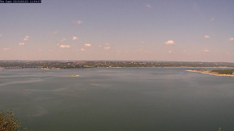 Lake Travis webcam, September 23, 2015 11:00 AM CT