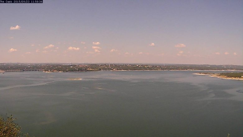 Lake Travis webcam, September 23, 2015 11:05 AM CT