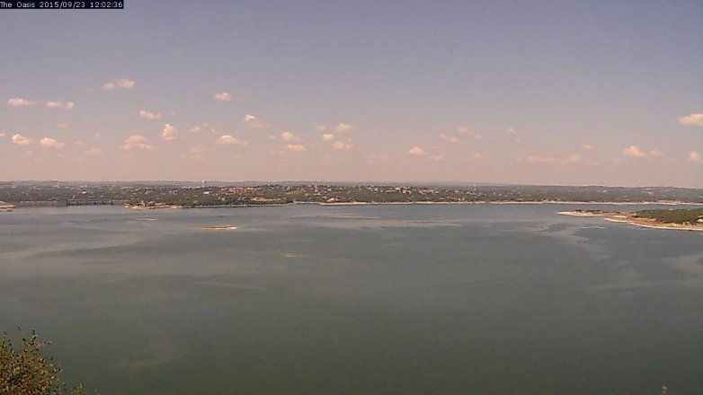 Lake Travis webcam, September 23, 2015 11:10 AM CT