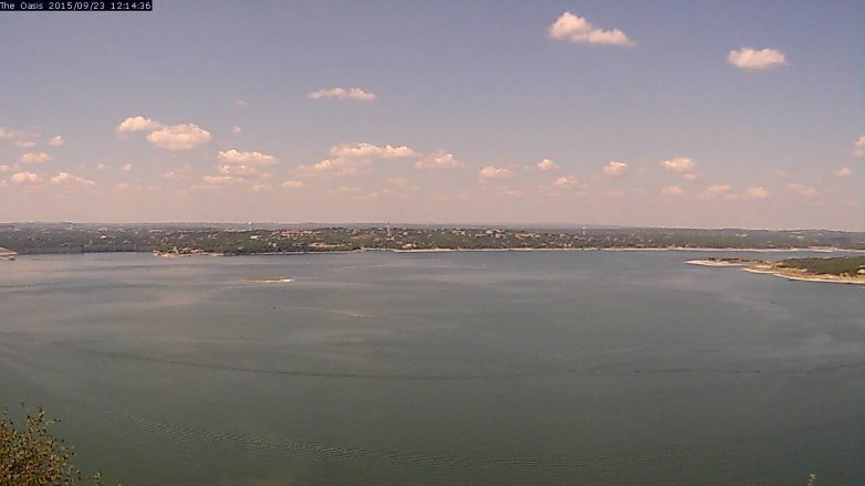 Lake Travis webcam, September 23, 2015 11:20 AM CT
