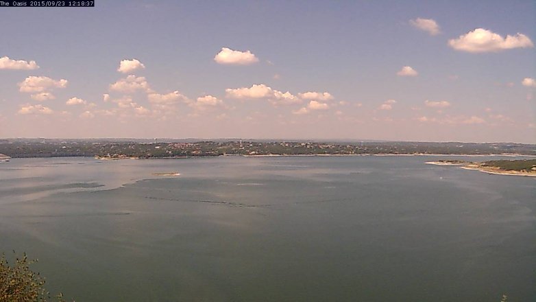 Lake Travis webcam, September 23, 2015 11:25 AM CT