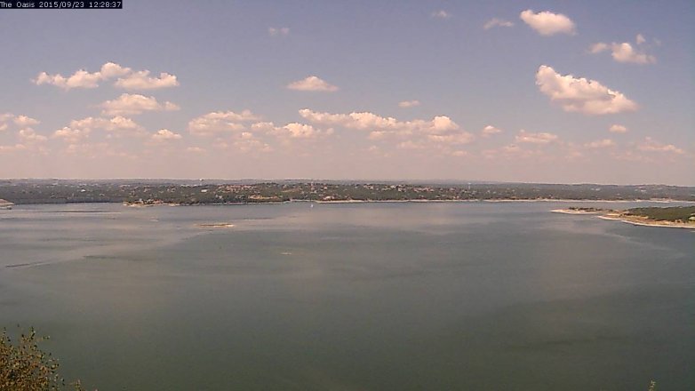 Lake Travis webcam, September 23, 2015 11:35 AM CT