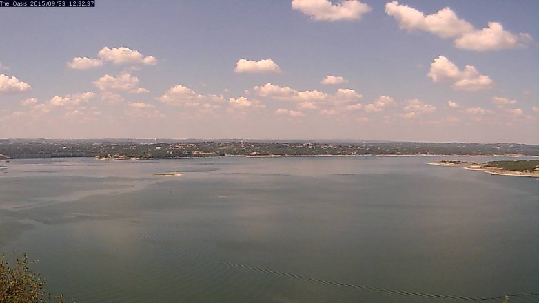 Lake Travis webcam, September 23, 2015 11:40 AM CT