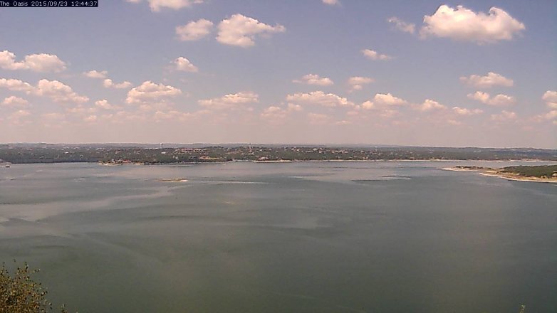 Lake Travis webcam, September 23, 2015 11:50 AM CT