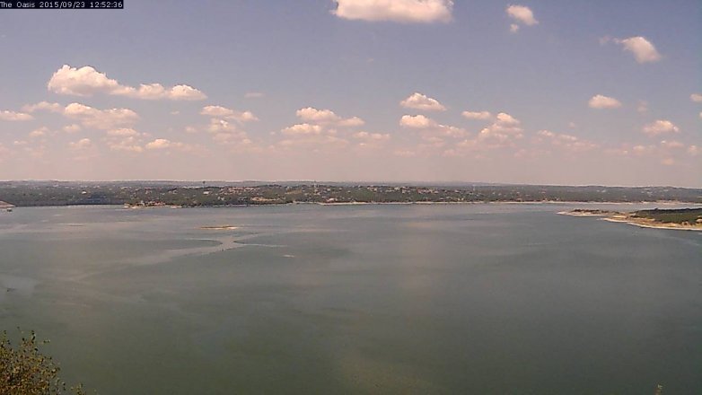 Lake Travis webcam, September 23, 2015 12:00 PM CT