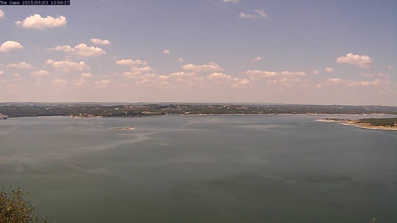 Lake Travis webcam, September 23, 2015 12:05 PM CT