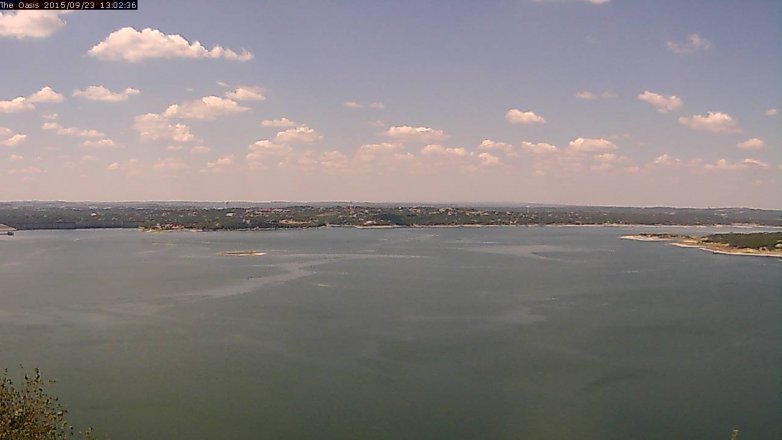 Lake Travis webcam, September 23, 2015 12:10 PM CT