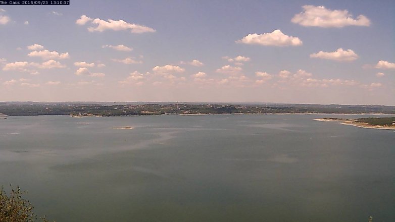 Lake Travis webcam, September 23, 2015 12:15 PM CT