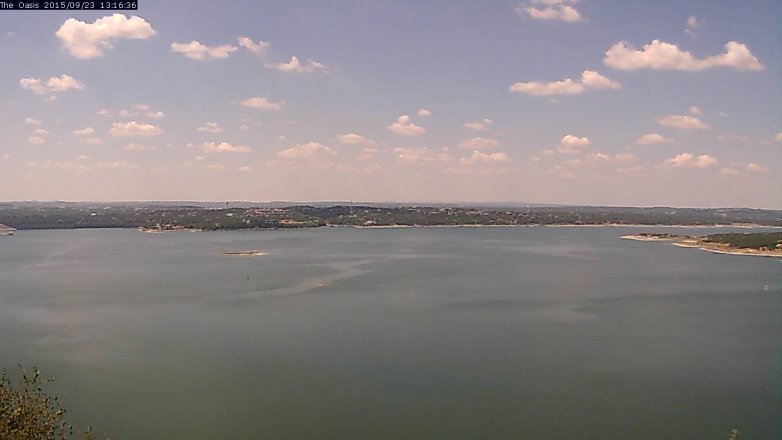Lake Travis webcam, September 23, 2015 12:20 PM CT