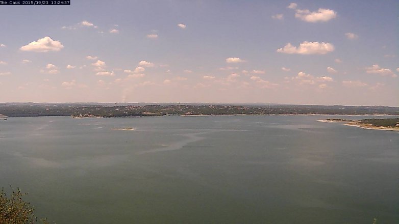 Lake Travis webcam, September 23, 2015 12:30 PM CT