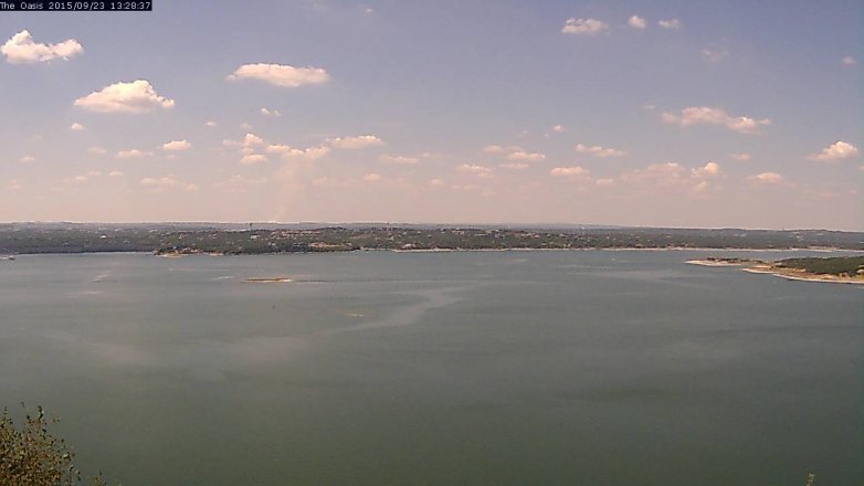 Lake Travis webcam, September 23, 2015 12:35 PM CT