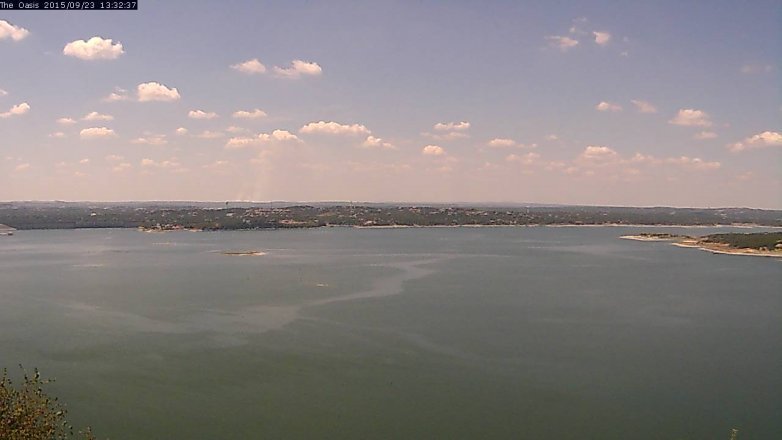 Lake Travis webcam, September 23, 2015 12:40 PM CT