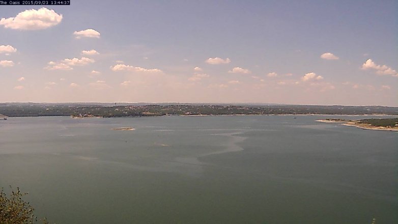 Lake Travis webcam, September 23, 2015 12:50 PM CT