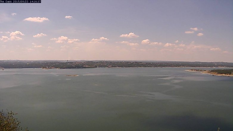 Lake Travis webcam, September 23, 2015 1:25 PM CT