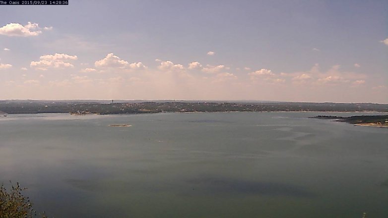 Lake Travis webcam, September 23, 2015 1:35 PM CT