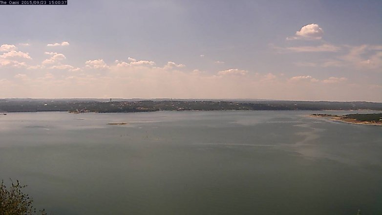 Lake Travis webcam, September 23, 2015 2:05 PM CT