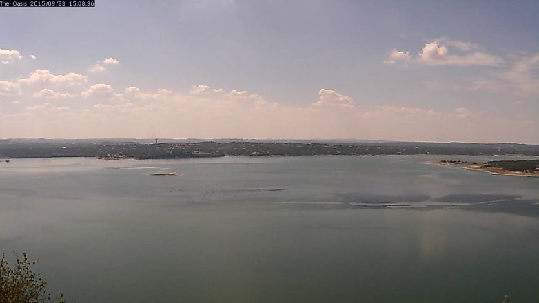 Lake Travis webcam, September 23, 2015 2:15 PM CT
