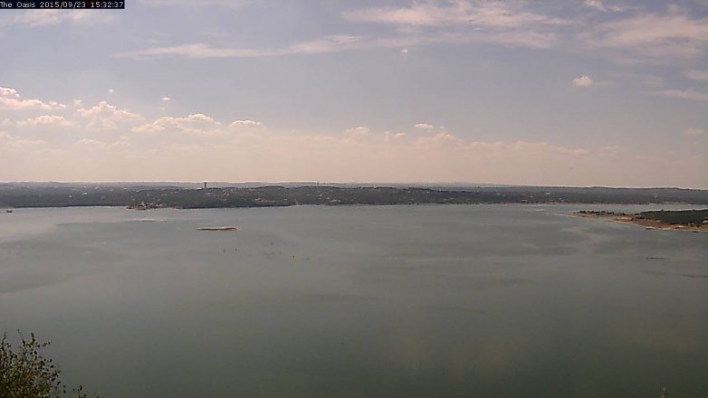 Lake Travis webcam, September 23, 2015 2:40 PM CT