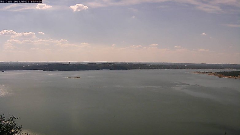 Lake Travis webcam, September 23, 2015 2:50 PM CT