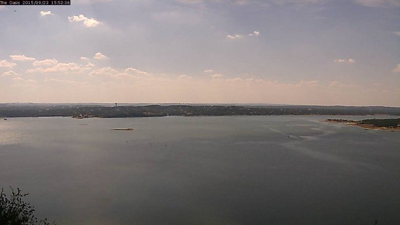 Lake Travis webcam, September 23, 2015 3:00 PM CT