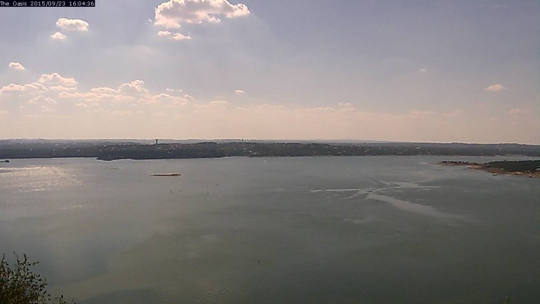 Lake Travis webcam, September 23, 2015 3:10 PM CT