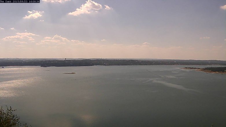 Lake Travis webcam, September 23, 2015 3:15 PM CT